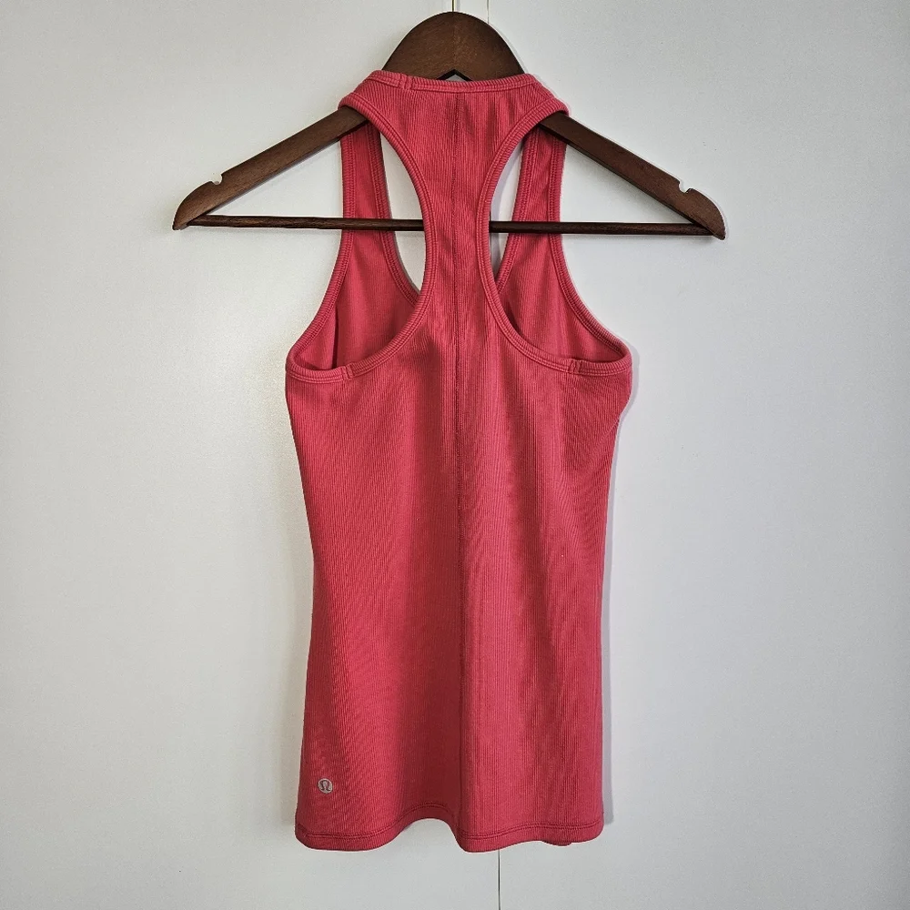LULULEMON Ribbed Racerback Tank Size 4 - Picture 4 of 6